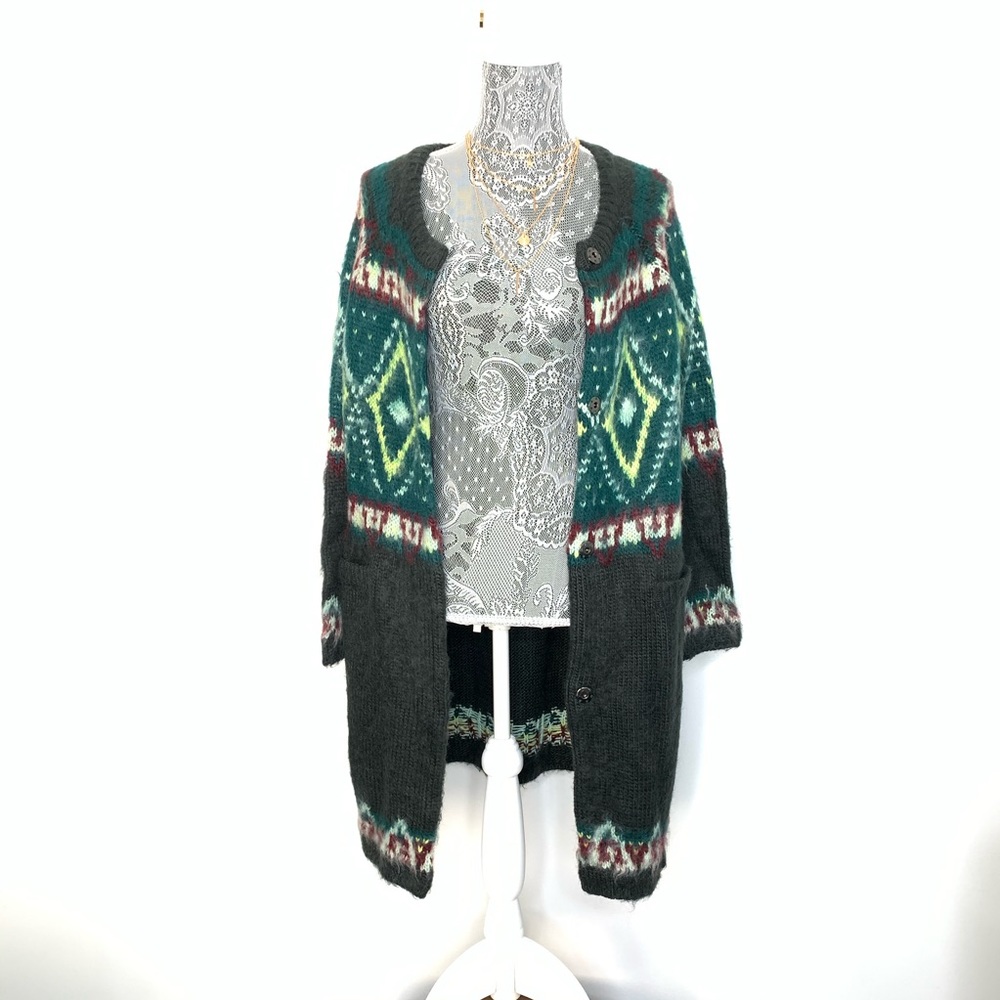 🔥SOLD🔥 Free People 'Frosted' Fair Isle Cardigan - Picture 9 of 12